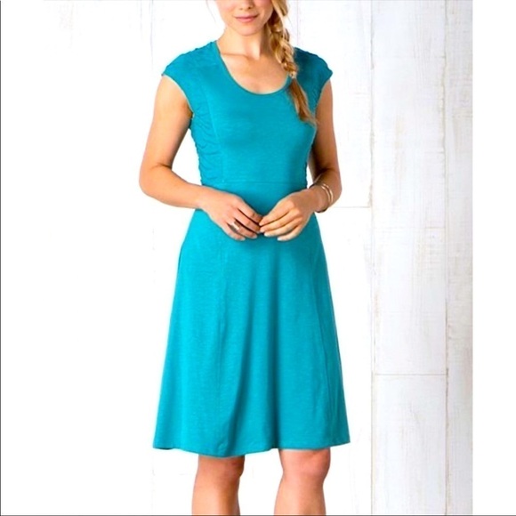 Toad & Co Short Sleeve Magenta Purple Pink Side Pocket Dress. Size XSM - Picture 11 of 11